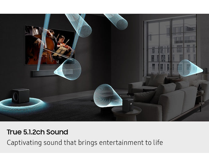 Samsung 5.1ch Soundbar with Wireless Subwoofer | Dolby 5.1ch & DTS Virtual:X | Bass Boost | Voice Enhance Mode | HDMI ARC & CEC-HW-B750F/XL