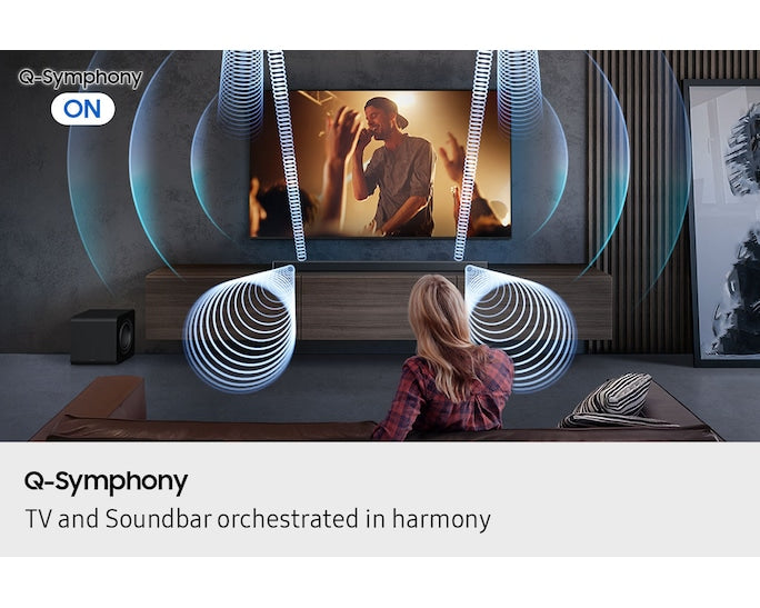 Samsung 5.1ch Soundbar with Wireless Subwoofer | Dolby 5.1ch & DTS Virtual:X | Bass Boost | Voice Enhance Mode | HDMI ARC & CEC-HW-B750F/XL