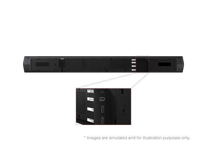 Samsung 5.1ch Soundbar with Wireless Subwoofer | Dolby 5.1ch & DTS Virtual:X | Bass Boost | Voice Enhance Mode | HDMI ARC & CEC-HW-B750F/XL