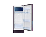 Samsung 215L 5-Star Direct Cool Single Door Refrigerator – Digital Inverter Compressor, Base Stand Drawer, Toughened Glass Shelves, Fresh Room, LED Light, Big Guards, Lock & Key-(RR23H2H359R/HL, Paradise Bloom Purple)