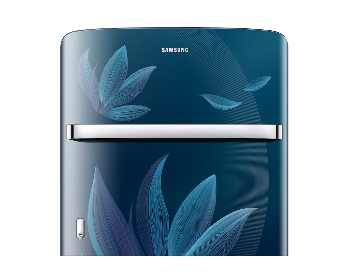 Samsung 215L 5-Star Direct Cool Single Door Refrigerator – Digital Inverter Compressor, Base Stand Drawer, Toughened Glass Shelves, Fresh Room, LED Light, Big Guards, Lock & Key-(RR23H2H359U/HL, Paradise Bloom Blue)