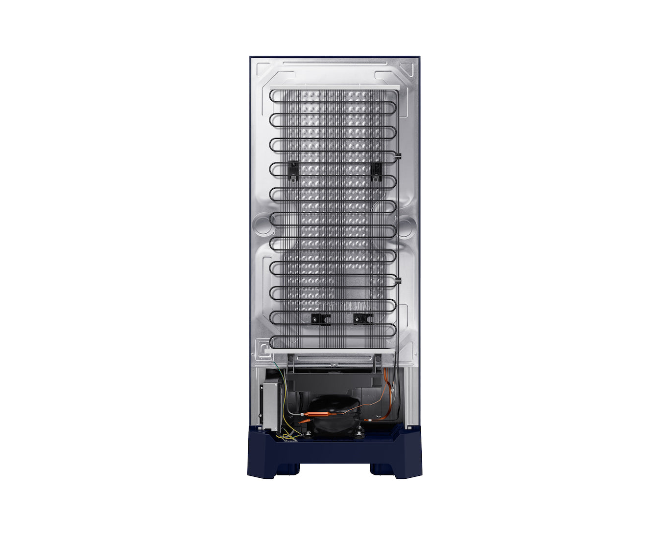 Samsung 215L 5-Star Direct Cool Single Door Refrigerator – Digital Inverter Compressor, Base Stand Drawer, Toughened Glass Shelves, Fresh Room, LED Light, Big Guards, Lock & Key-(RR23H2H359U/HL, Paradise Bloom Blue)