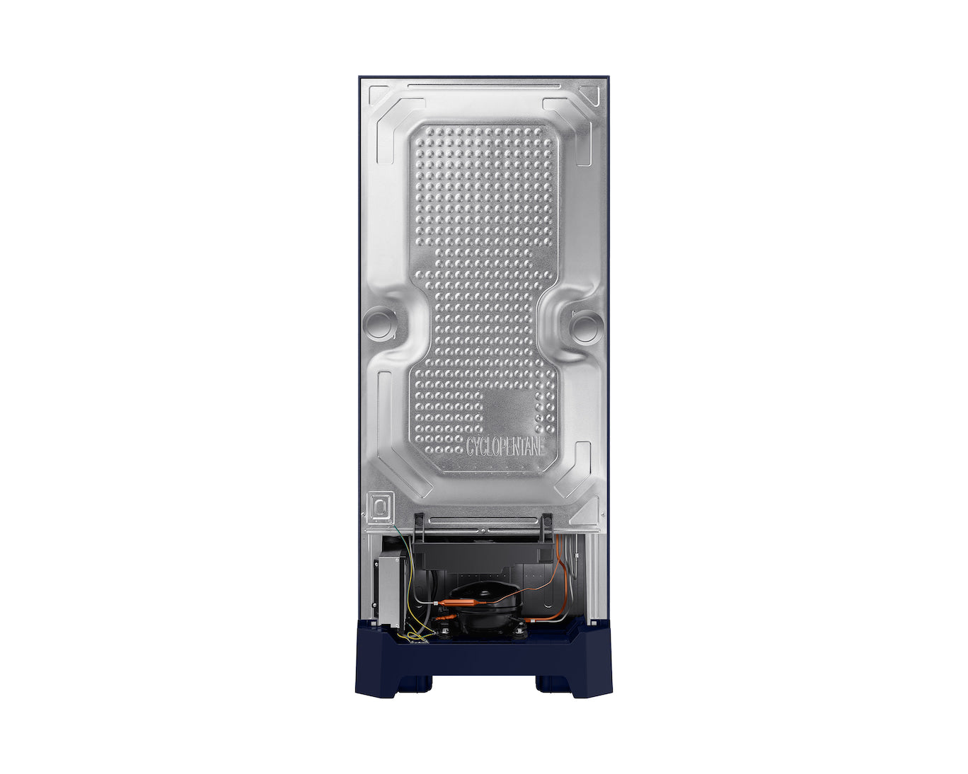 Samsung 215L 5-Star Direct Cool Single Door Refrigerator – Digital Inverter Compressor, Base Stand Drawer, Toughened Glass Shelves, Fresh Room, LED Light, Big Guards, Lock & Key-(RR23H2H35UZ/HL, Midnight Blossom Blue)