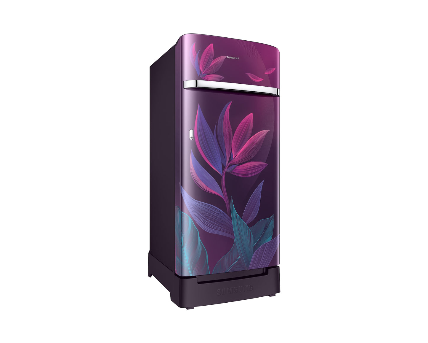 Samsung 189 L 5 Star Direct Cool Single Door Refrigerator with Horizontal Curve Design | Digital Inverter Compressor | Digi-Touch Cool Panel | Toughened Glass Shelves. (Model: RR21H2H259R/HL)