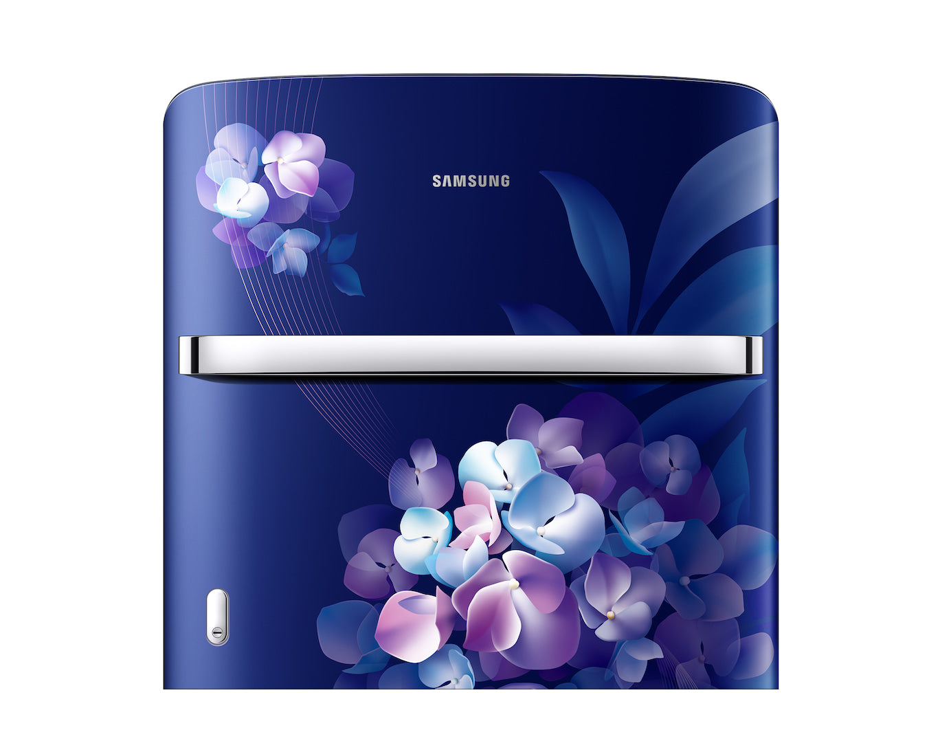 Samsung 189L 5-Star Direct Cool Single Door Refrigerator | Digital Inverter Compressor | Base Stand Drawer | Toughened Glass Shelves | New H-Bar Handle | LED Interior Lighting | Stabilizer Free Operation-(RR21H2H25HS/HL, Hydrangea Blue)