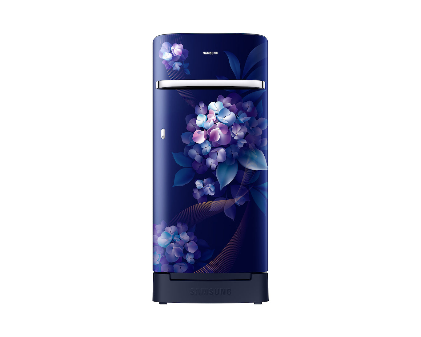 Samsung 189L 5-Star Direct Cool Single Door Refrigerator | Digital Inverter Compressor | Base Stand Drawer | Toughened Glass Shelves | New H-Bar Handle | LED Interior Lighting | Stabilizer Free Operation-(RR21H2H25HS/HL, Hydrangea Blue)