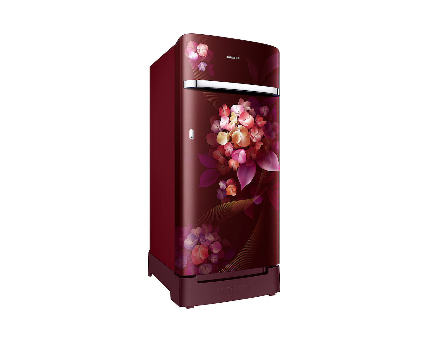 Samsung 189L 5-Star Direct Cool Single Door Refrigerator | Digital Inverter Compressor | Base Stand Drawer | Toughened Glass Shelves | New H-Bar Handle | LED Interior Lighting | Stabilizer Free Operation-(RR21H2H25HT/HL, Hydrangea Plum)