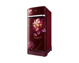 Samsung 189L 5-Star Direct Cool Single Door Refrigerator | Digital Inverter Compressor | Base Stand Drawer | Toughened Glass Shelves | New H-Bar Handle | LED Interior Lighting | Stabilizer Free Operation-(RR21H2H25HT/HL, Hydrangea Plum)
