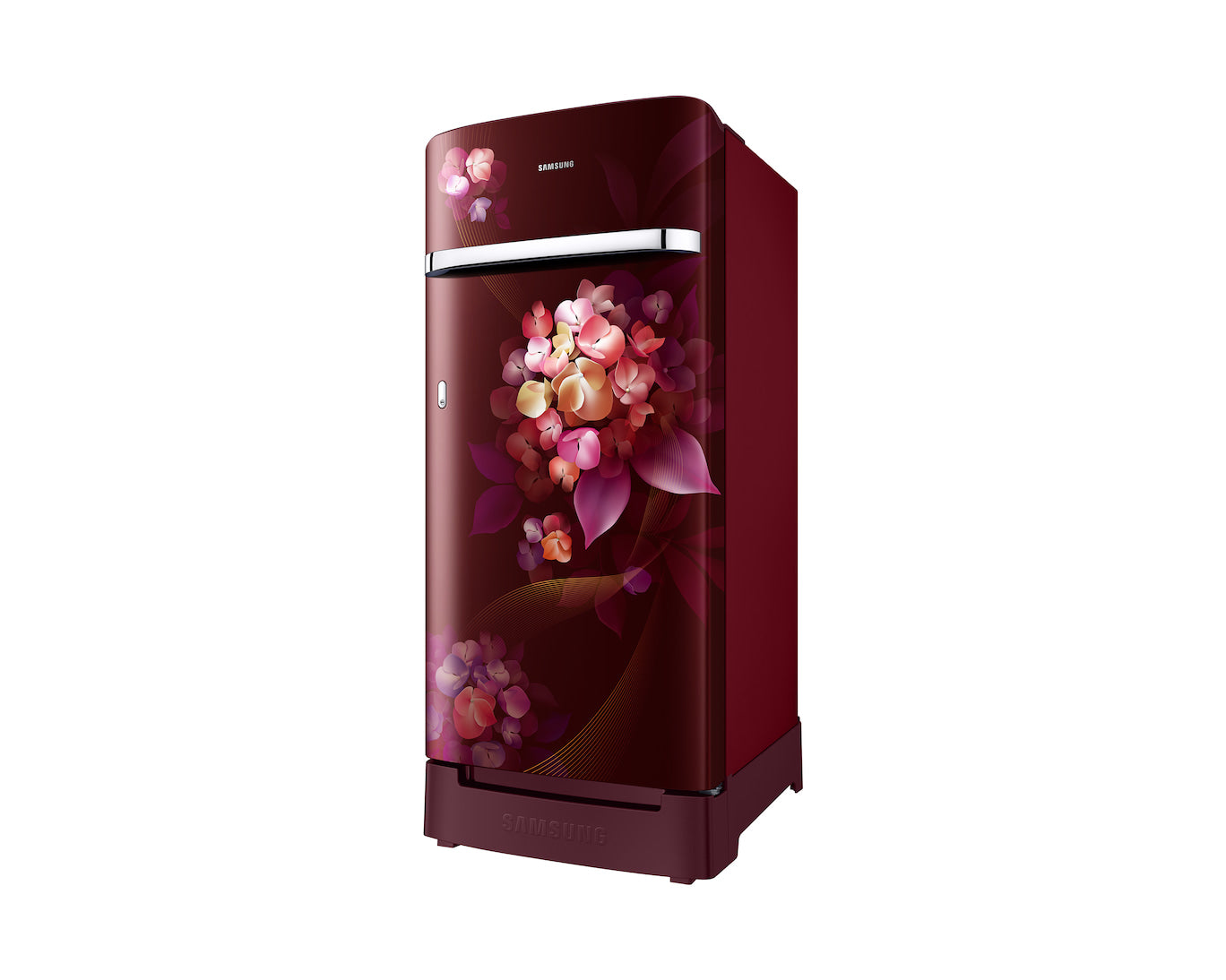 Samsung 189L 5-Star Direct Cool Single Door Refrigerator | Digital Inverter Compressor | Base Stand Drawer | Toughened Glass Shelves | New H-Bar Handle | LED Interior Lighting | Stabilizer Free Operation-(RR21H2H25HT/HL, Hydrangea Plum)