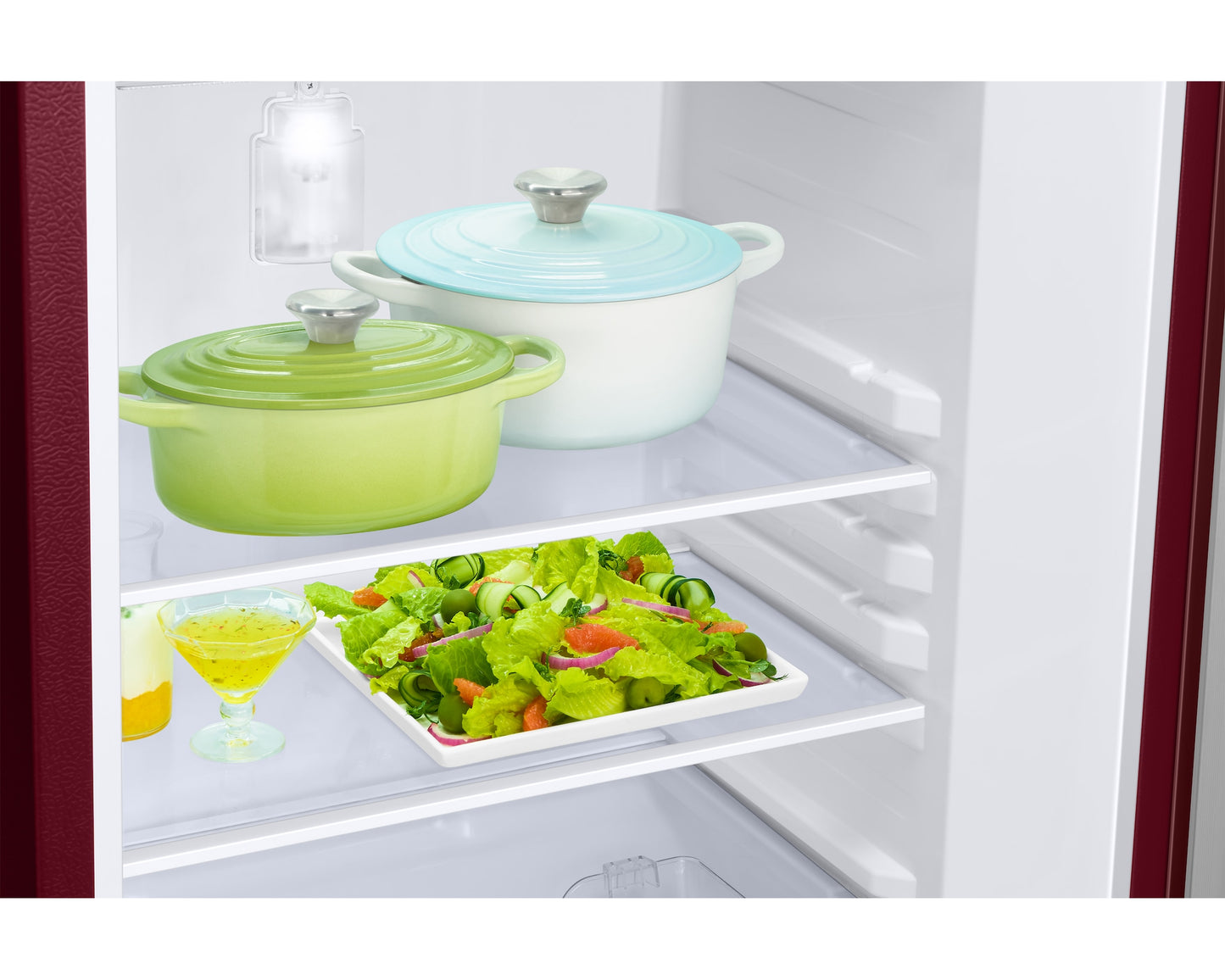 Samsung 189L 5-Star Direct Cool Single Door Refrigerator | Digital Inverter Compressor | Base Stand Drawer | Toughened Glass Shelves | New H-Bar Handle | LED Interior Lighting | Stabilizer Free Operation-(RR21H2H25HT/HL, Hydrangea Plum)