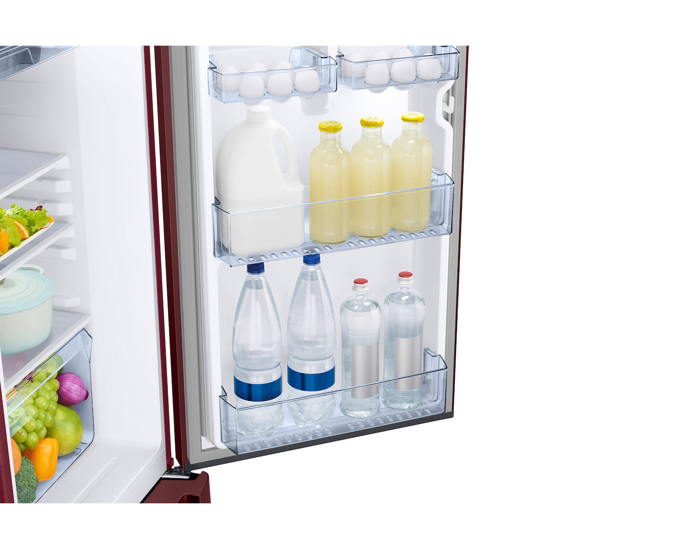 Samsung 189L 5-Star Direct Cool Single Door Refrigerator | Digital Inverter Compressor | Base Stand Drawer | Toughened Glass Shelves | New H-Bar Handle | LED Interior Lighting | Stabilizer Free Operation-(RR21H2H25HT/HL, Hydrangea Plum)