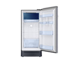 Samsung 189L 5-Star Direct Cool Single Door Refrigerator | Digital Inverter Compressor | Base Stand Drawer | Toughened Glass Shelves | New H-Bar Handle | LED Lighting | Stabilizer Free Operation-(RR21H2H25S8/HL, Elegant Inox)