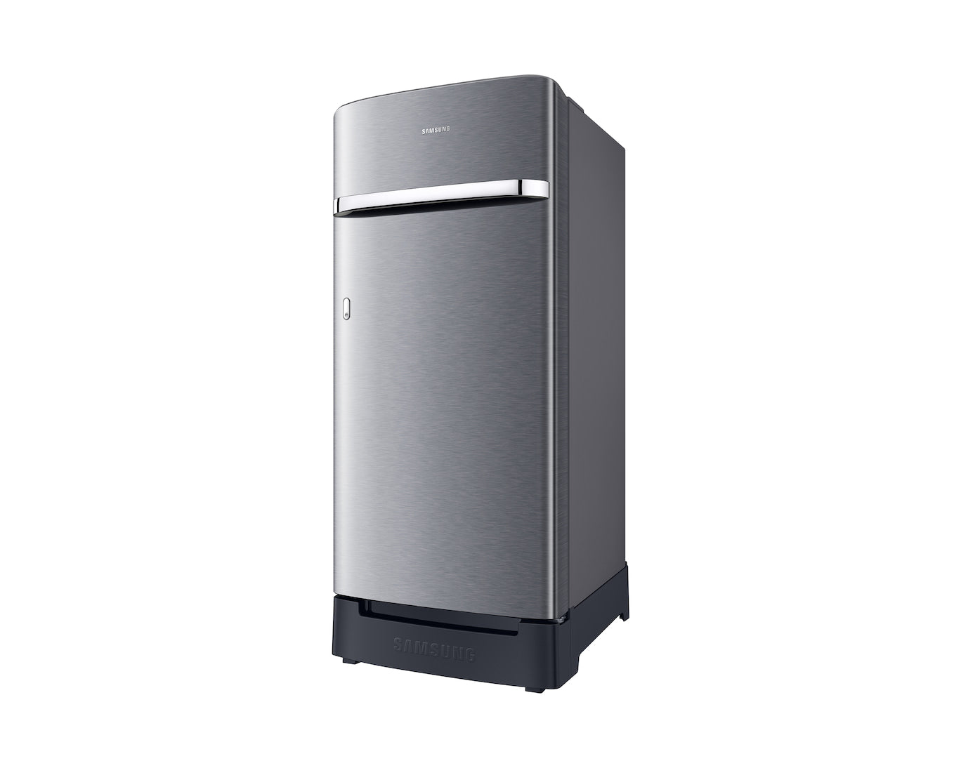 Samsung 189L 5-Star Direct Cool Single Door Refrigerator | Digital Inverter Compressor | Base Stand Drawer | Toughened Glass Shelves | New H-Bar Handle | LED Lighting | Stabilizer Free Operation-(RR21H2H25S8/HL, Elegant Inox)