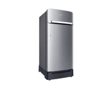 Samsung 189L 5-Star Direct Cool Single Door Refrigerator | Digital Inverter Compressor | Base Stand Drawer | Toughened Glass Shelves | New H-Bar Handle | LED Lighting | Stabilizer Free Operation-(RR21H2H25S8/HL, Elegant Inox)