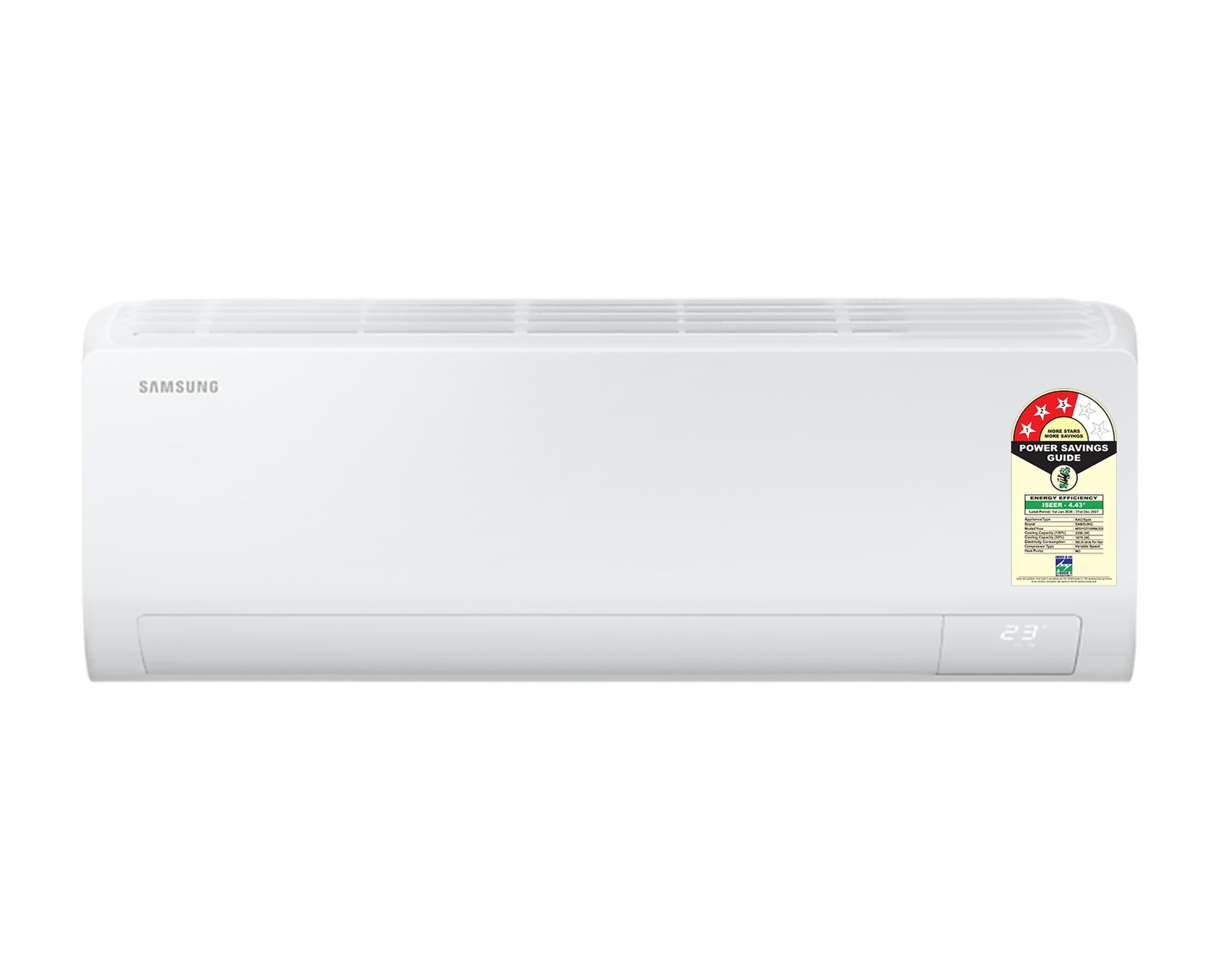 Samsung 1 Ton 3 Star Wi-Fi Enabled Smart Inverter Split AC - Copper Anti-Bacterial Filter, AI Auto Cooling, SmartThings App Control, R32 Refrigerant, Auto Clean, 5-Step Mode, 11431 Btu/hr Cooling-(AR50H12D1XHNNA, White)