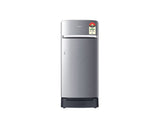 Samsung 189L 5-Star Direct Cool Single Door Refrigerator | Digital Inverter Compressor | Base Stand Drawer | Toughened Glass Shelves | New H-Bar Handle | LED Lighting | Stabilizer Free Operation-(RR21H2H25S8/HL, Elegant Inox)