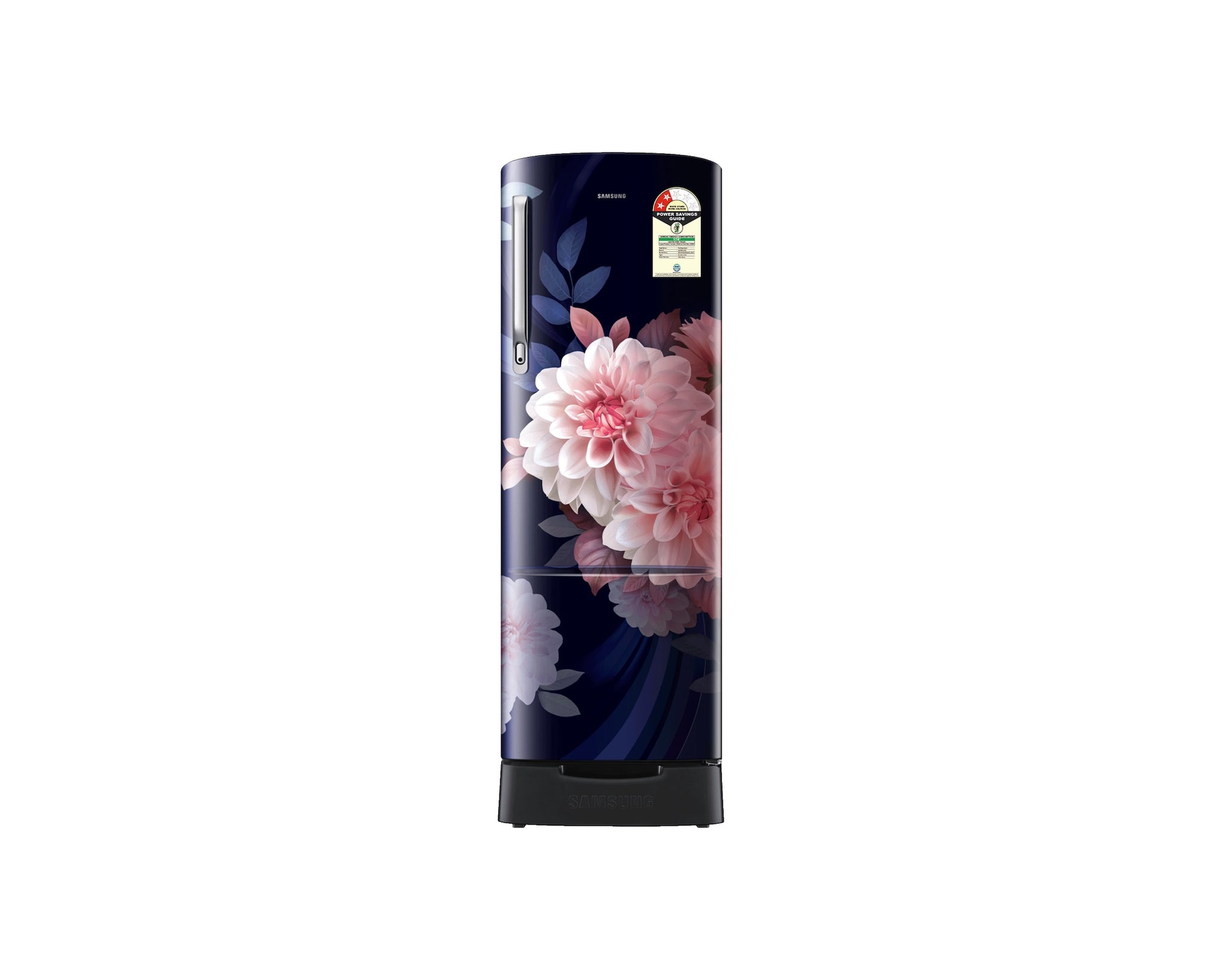 Samsung 246L 2-Star Direct Cool Single Door Refrigerator – Digital Inverter Compressor, Base Stand Drawer, Glass Shelves, Fresh Room, LED Light, Big Guards, Lock & Key-(RR26H3832BB/HL, Begonia Blue)