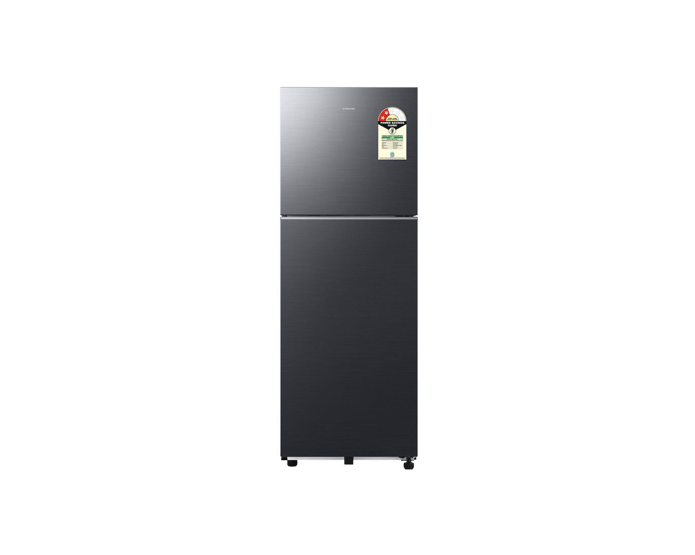 Samsung 236L 2-Star Double Door Refrigerator with 2-in-1 Smart Conversion, Digital Inverter Compressor, Power Cool & All Around Cooling - Black DOI (RT40H28U2FHL)
