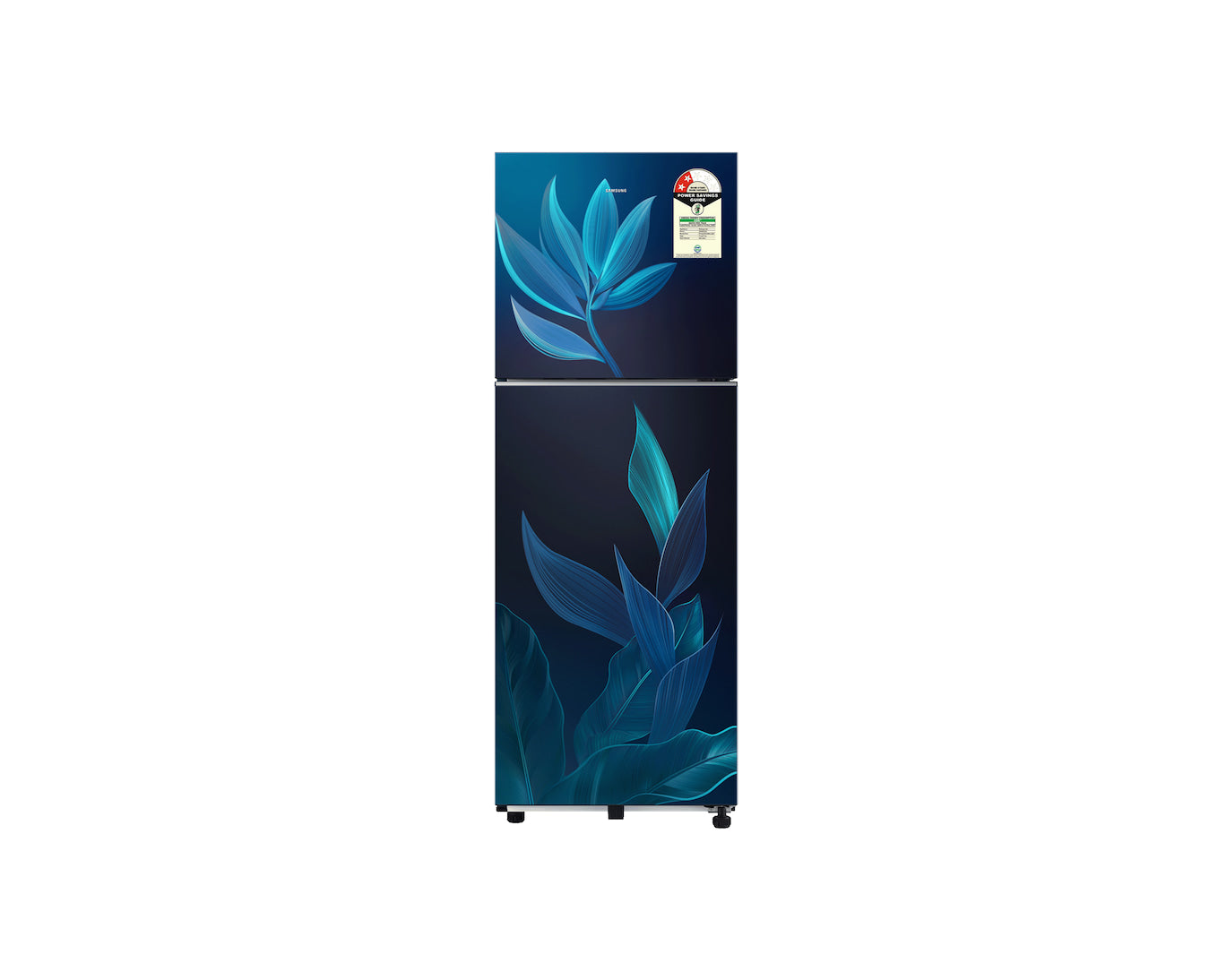 Samsung 236L 2-Star Double Door Refrigerator with 2-in-1 Smart Conversion, Digital Inverter Compressor & All Around Cooling - Paradise Bloom Blue (RT40H28U2PBHL)