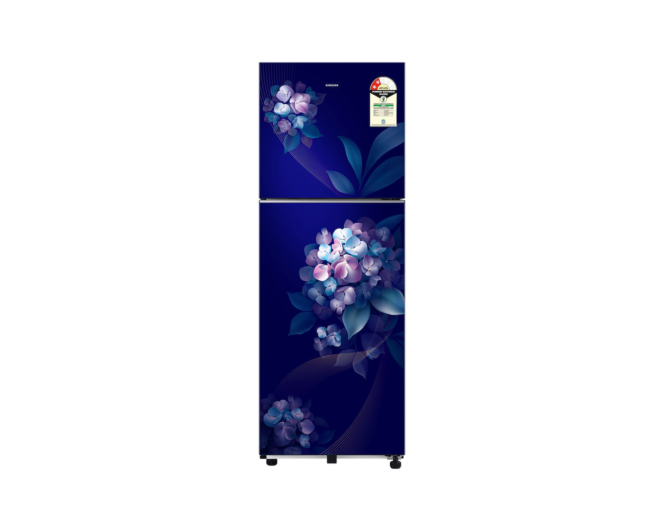 Samsung 236L 2-Star Digital Inverter Frost-Free Double Door Refrigerator with All-Around Cooling and Glass Shelves-(Hydrangea Blue, RT40H28W2HSHL)