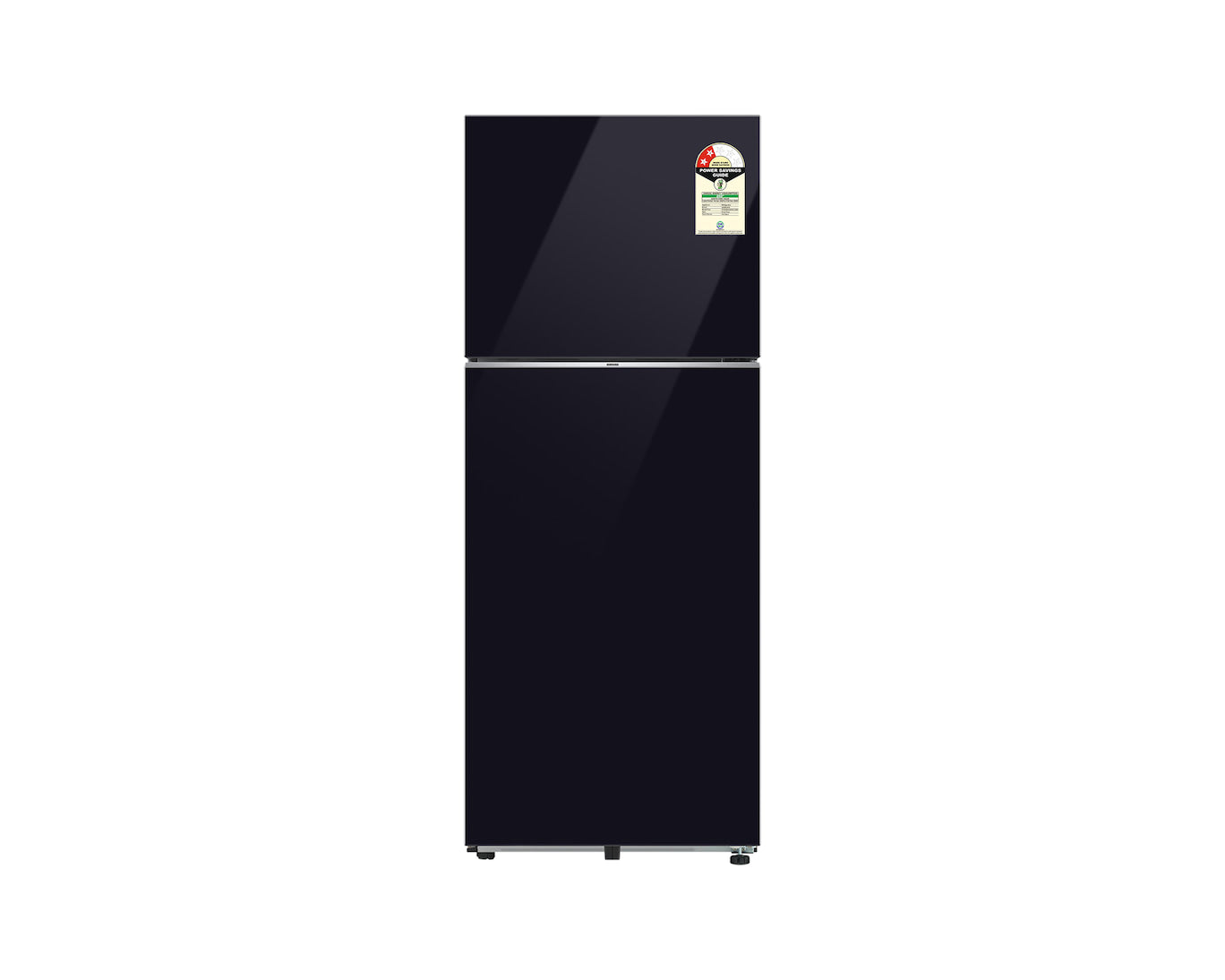 Samsung 419L 2-Star Double Door Refrigerator with AI Wi-Fi SmartThings, 5-in-1 Convertible & Twin Cooling Plus - Black Glass (RT45HB6A4222HL)