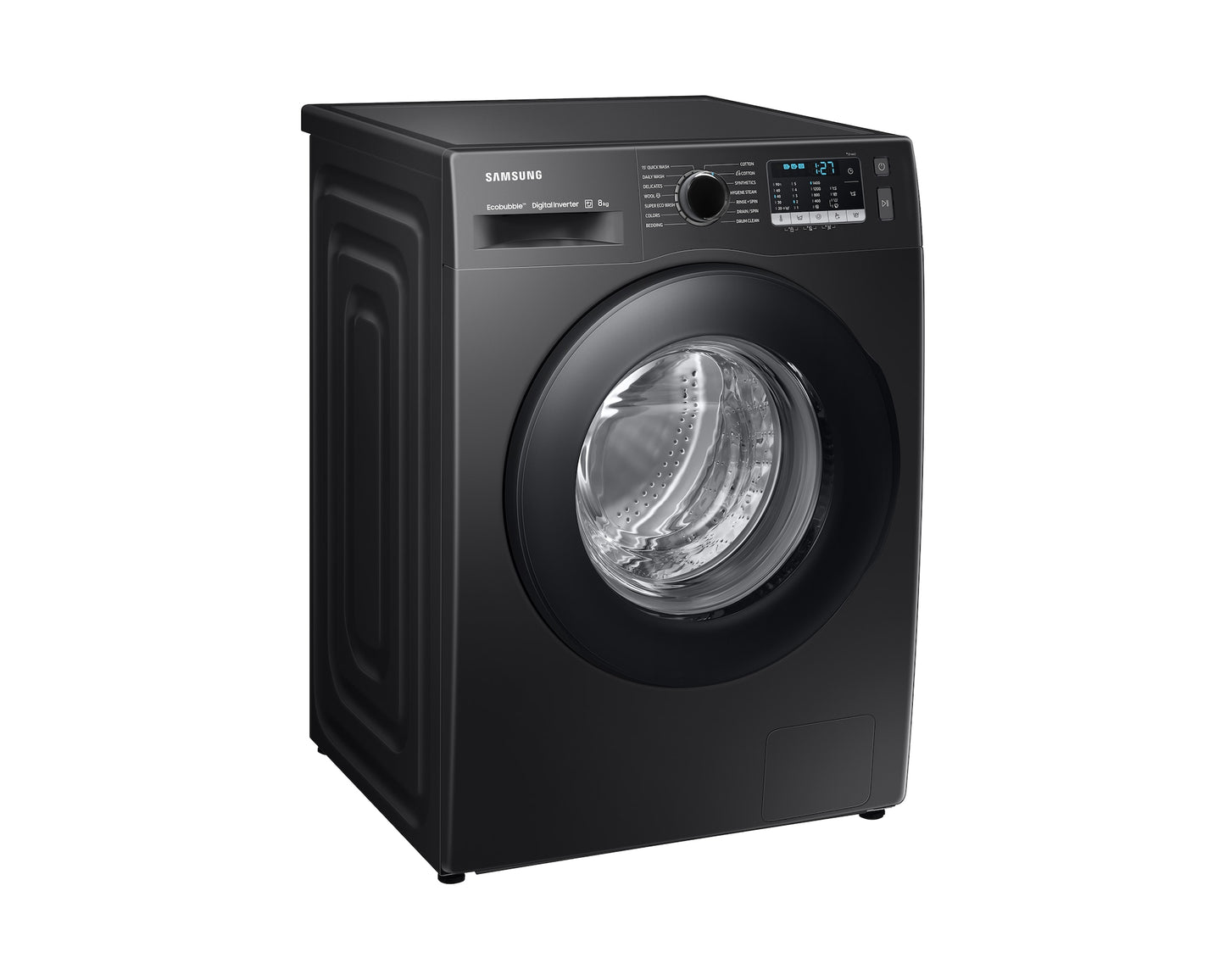 Samsung 8.0 kg Inverter Front Load Washing Machine with Eco Bubble, Hygiene Steam and Digital Inverter Technology (WW80TA046AB1TL, Black)