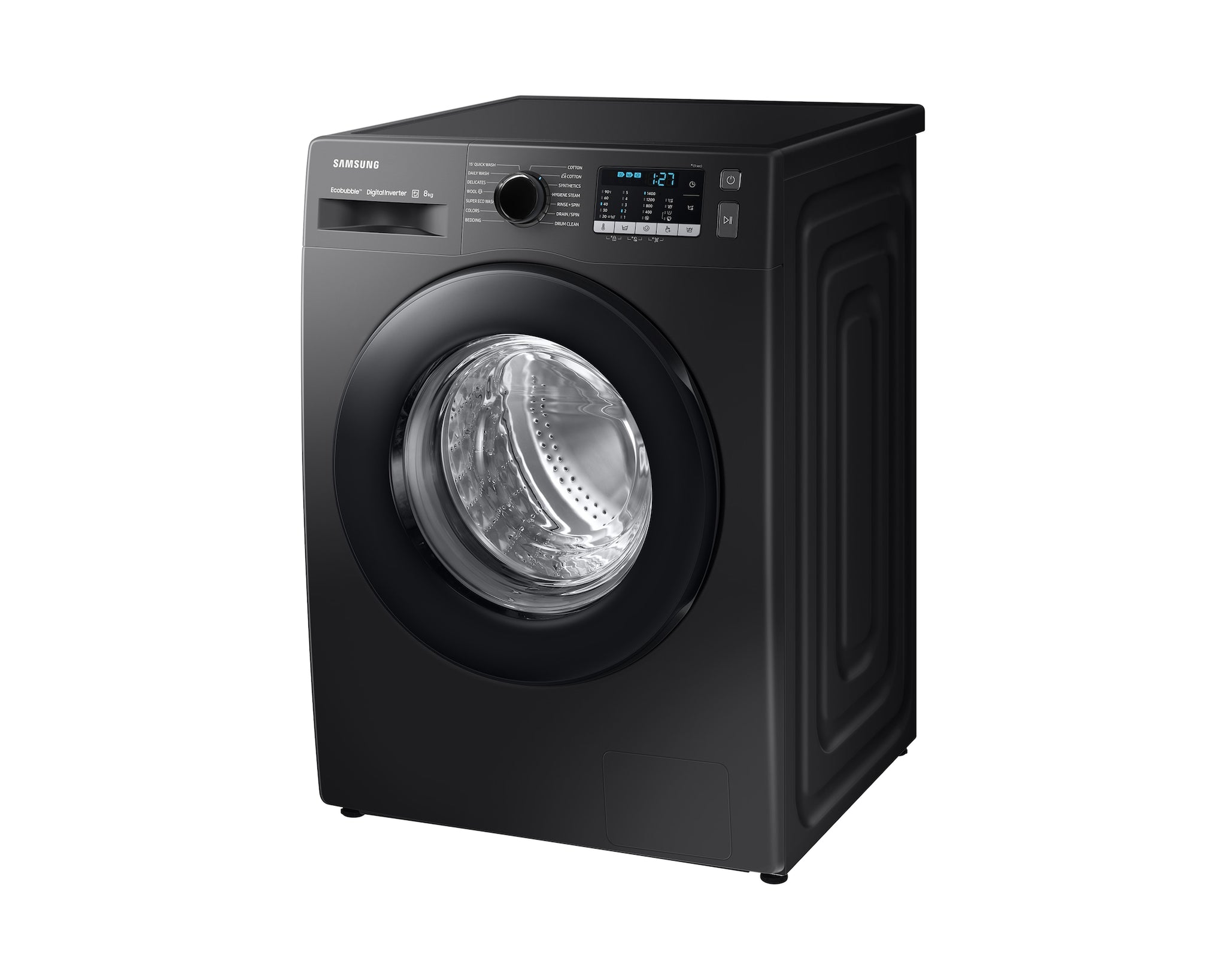 Samsung 8.0 kg Inverter Front Load Washing Machine with Eco Bubble, Hygiene Steam and Digital Inverter Technology (WW80TA046AB1TL, Black)