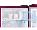 Samsung 183 L 2 Star Direct Cool Single Door Refrigerator with Stylish Grandé Design | Digital Inverter Compressor | Base Stand Drawer | Toughened Glass Shelves | Stabilizer Free Operation. (Model: RR20H1812HN/HL, Himalayan Poppy Red)