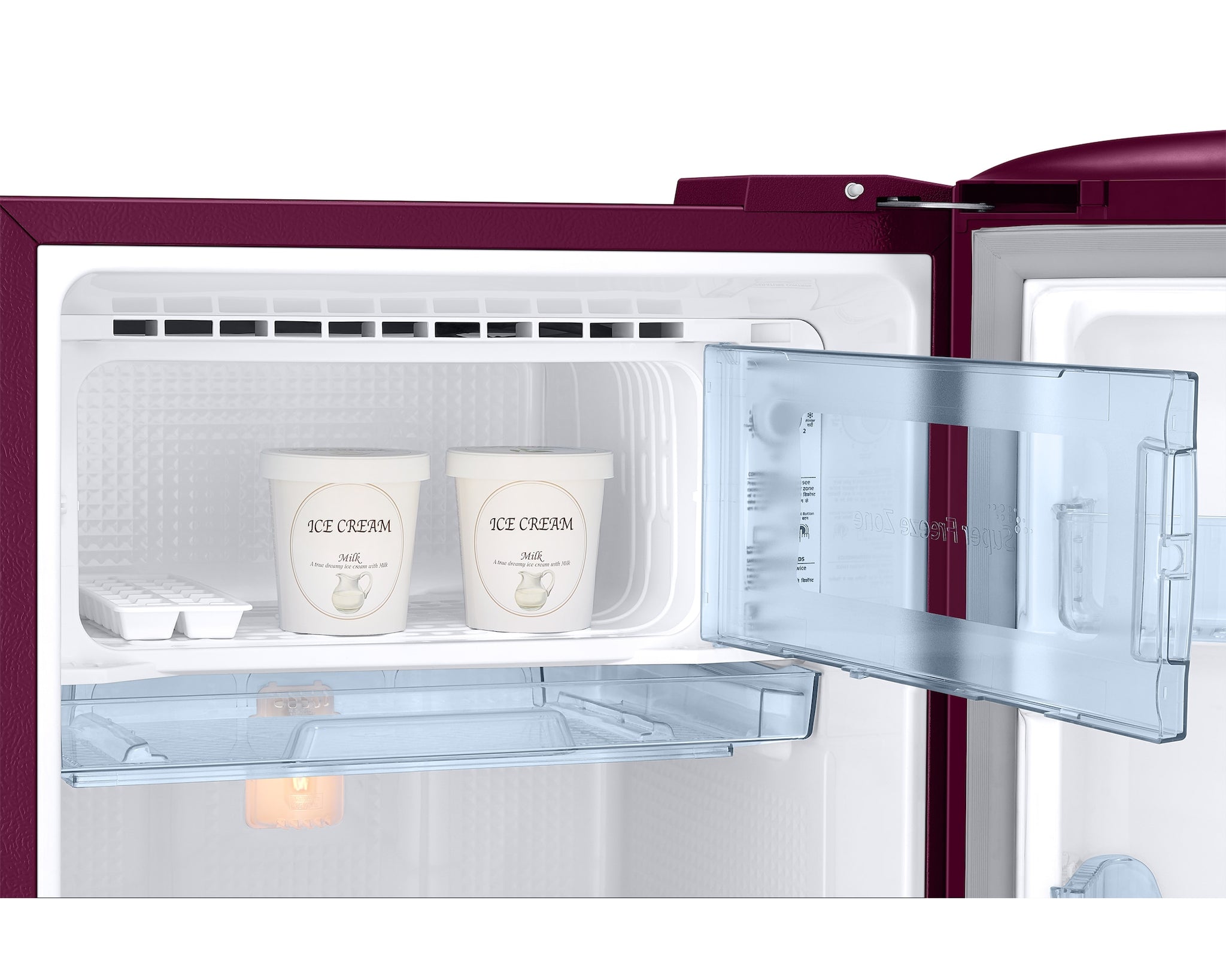 Samsung 183 L 2 Star Direct Cool Single Door Refrigerator with Stylish Grandé Design | Digital Inverter Compressor | Base Stand Drawer | Toughened Glass Shelves | Stabilizer Free Operation. (Model: RR20H1812HN/HL, Himalayan Poppy Red)