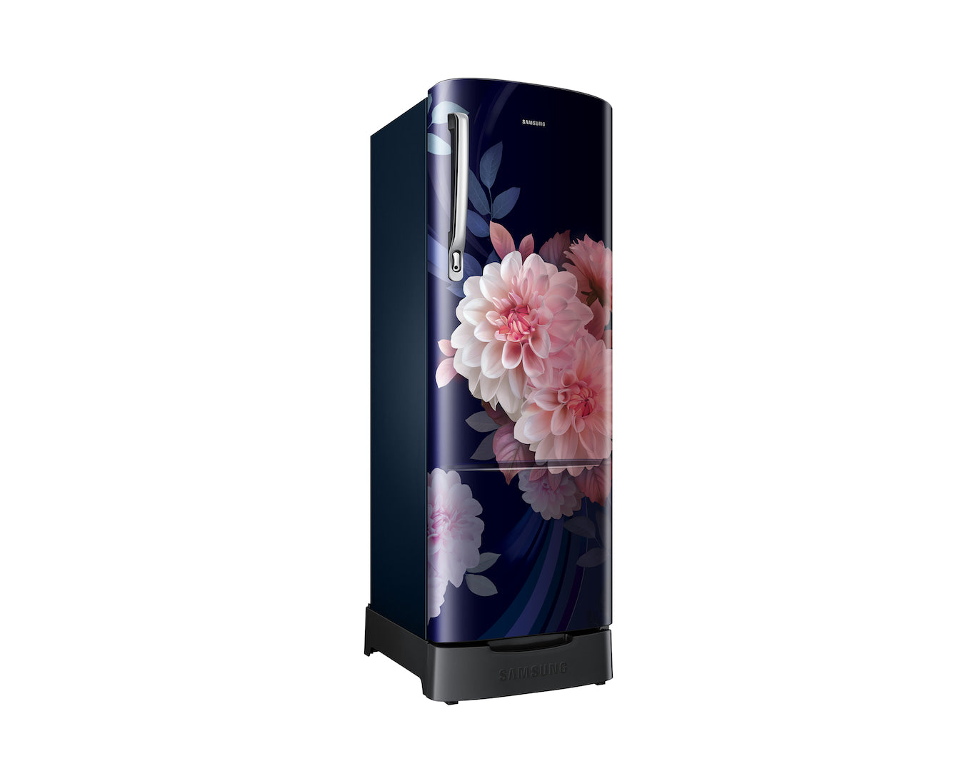 Samsung 246L 2-Star Direct Cool Single Door Refrigerator – Digital Inverter Compressor, Base Stand Drawer, Glass Shelves, Fresh Room, LED Light, Big Guards, Lock & Key-(RR26H3832BB/HL, Begonia Blue)