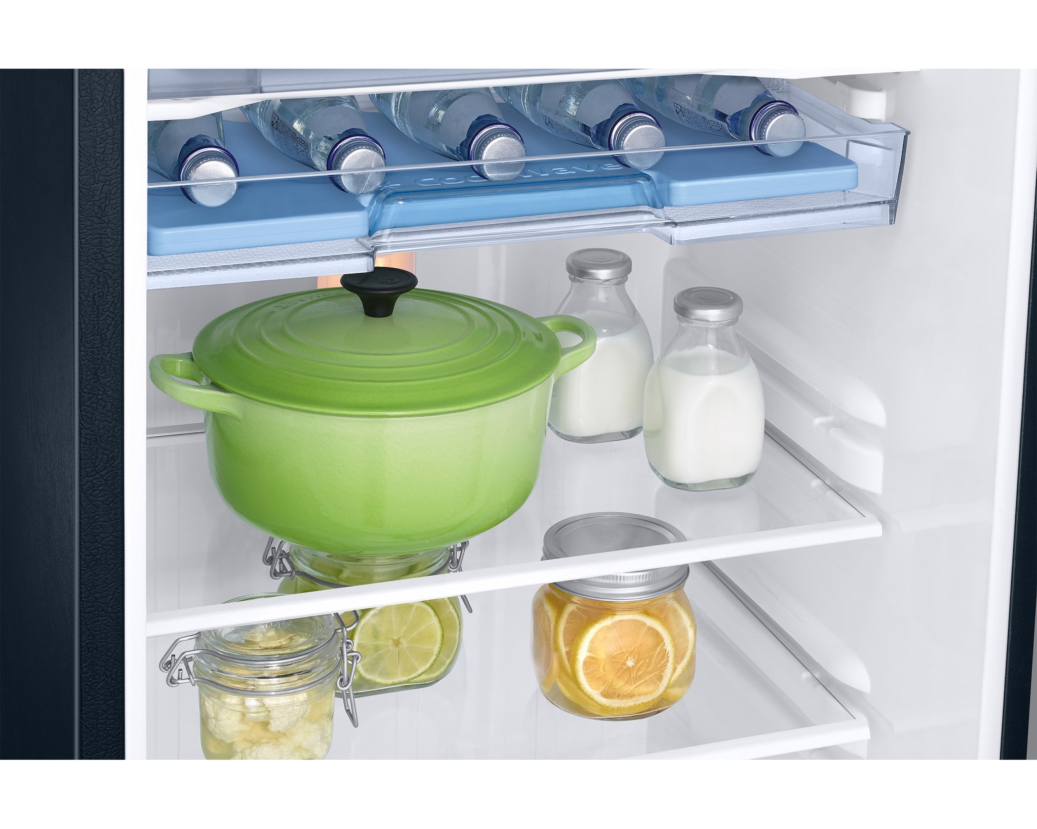 Samsung 246L 2-Star Direct Cool Single Door Refrigerator – Digital Inverter Compressor, Base Stand Drawer, Glass Shelves, Fresh Room, LED Light, Big Guards, Lock & Key-(RR26H3832BB/HL, Begonia Blue)