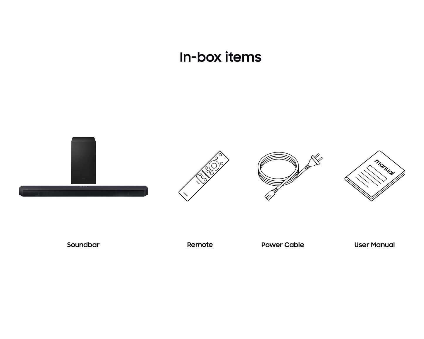 Samsung 3.1.2Ch Soundbar with Wireless Subwoofer | 9 Speakers, True Dolby Atmos, DTS:X, Q-Symphony, HDMI eARC, Bluetooth 5.3, Wi-Fi, AirPlay, Chromecast & SmartThings App Control (Titan Black)-HW-Q600H/XL