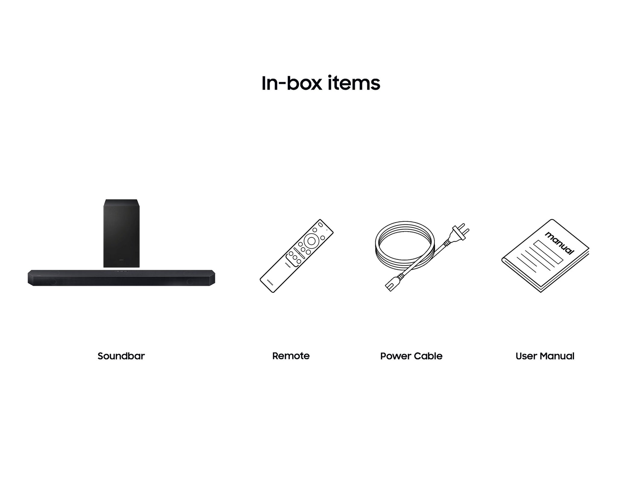 Samsung 3.1.2Ch Soundbar with Wireless Subwoofer | 9 Speakers, True Dolby Atmos, DTS:X, Q-Symphony, HDMI eARC, Bluetooth 5.3, Wi-Fi, AirPlay, Chromecast & SmartThings App Control (Titan Black)-HW-Q600H/XL