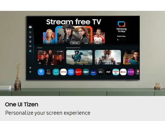 Samsung |139.7 cm 55" 4K UHD QLED Smart TV | Q4 AI Processor | Quantum HDR | Supreme UHD Dimming | OTS Lite & Q-Symphony Audio | AI Auto Game Mode (ALLM, HGiG) | Tizen OS | Bixby & Alexa Built-in | BT5.3 & Wi-Fi 5-QA55Q7FAAULXL