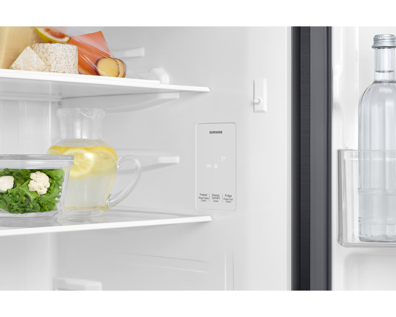 Samsung 236L 2-Star Double Door Refrigerator with 2-in-1 Smart Conversion, Digital Inverter Compressor, Power Cool & All Around Cooling - Black DOI (RT40H28U2FHL)