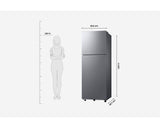 Samsung 236L 2-Star Double Door Refrigerator with 2-in-1 Smart Conversion, Digital Inverter Compressor, Power Cool & All Around Cooling - Black DOI (RT40H28U2FHL)