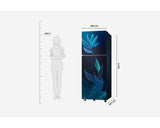 Samsung 236L 2-Star Double Door Refrigerator with 2-in-1 Smart Conversion, Digital Inverter Compressor & All Around Cooling - Paradise Bloom Blue (RT40H28U2PBHL)