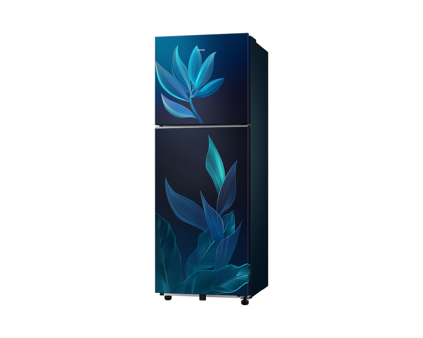 Samsung 236L 2-Star Double Door Refrigerator with 2-in-1 Smart Conversion, Digital Inverter Compressor & All Around Cooling - Paradise Bloom Blue (RT40H28U2PBHL)