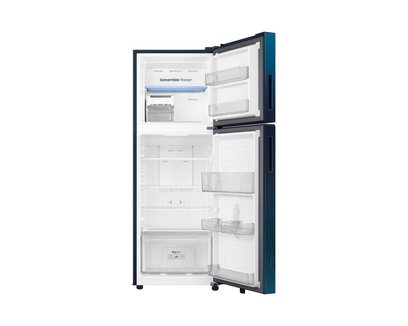 Samsung 236L 2-Star Double Door Refrigerator with 2-in-1 Smart Conversion, Digital Inverter Compressor & All Around Cooling - Paradise Bloom Blue (RT40H28U2PBHL)