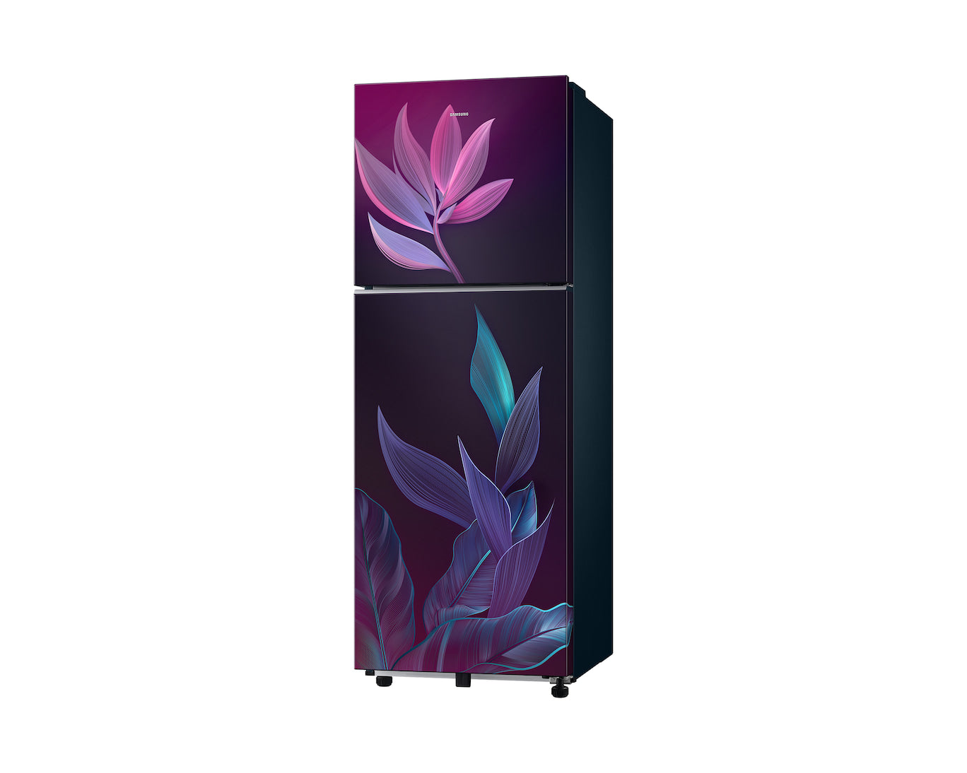 Samsung 236L 2-Star Double Door Refrigerator with 2-in-1 Smart Conversion, Digital Inverter Compressor & All Around Cooling - Paradise Bloom Purple (RT40H28U2PRHL)