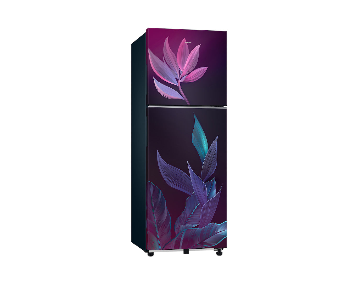 Samsung 236L 2-Star Double Door Refrigerator with 2-in-1 Smart Conversion, Digital Inverter Compressor & All Around Cooling - Paradise Bloom Purple (RT40H28U2PRHL)