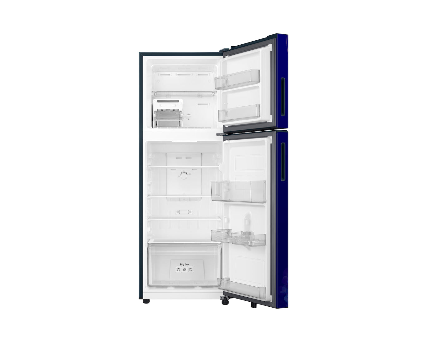 Samsung 236L 2-Star Digital Inverter Frost-Free Double Door Refrigerator with All-Around Cooling and Glass Shelves-(Hydrangea Blue, RT40H28W2HSHL)