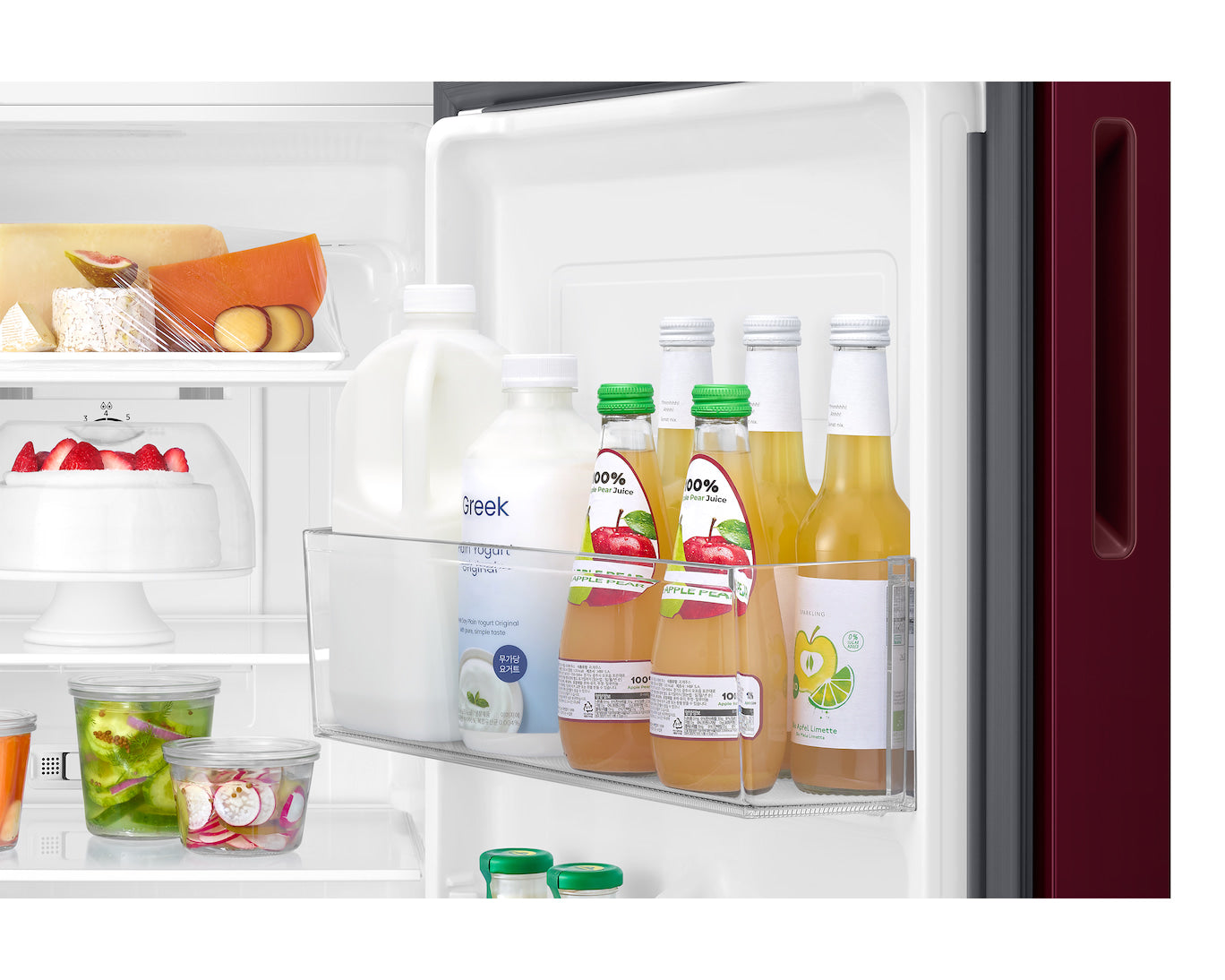Samsung 236L 2-Star Digital Inverter Frost-Free Double Door Refrigerator with All-Around Cooling and Glass Shelves-(Hydrangea Plum, RT40H28W2HTHL)