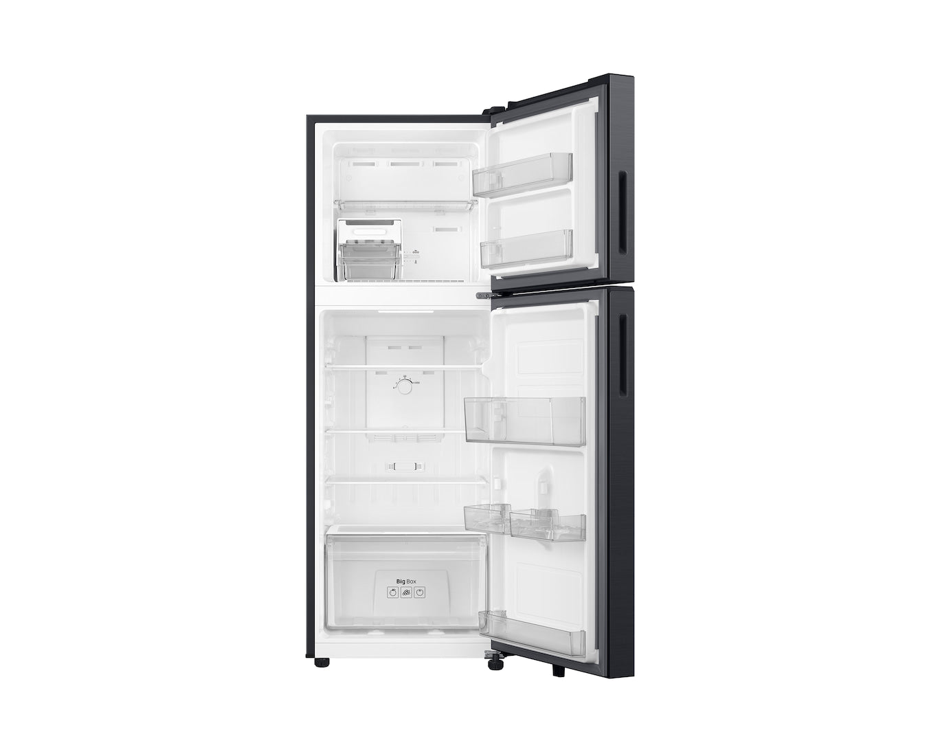Samsung 236L 3-Star Double Door Refrigerator with Digital Inverter Compressor, All Around Cooling & Twist Ice Maker - Luxe Black (RT40H28W3KHL)