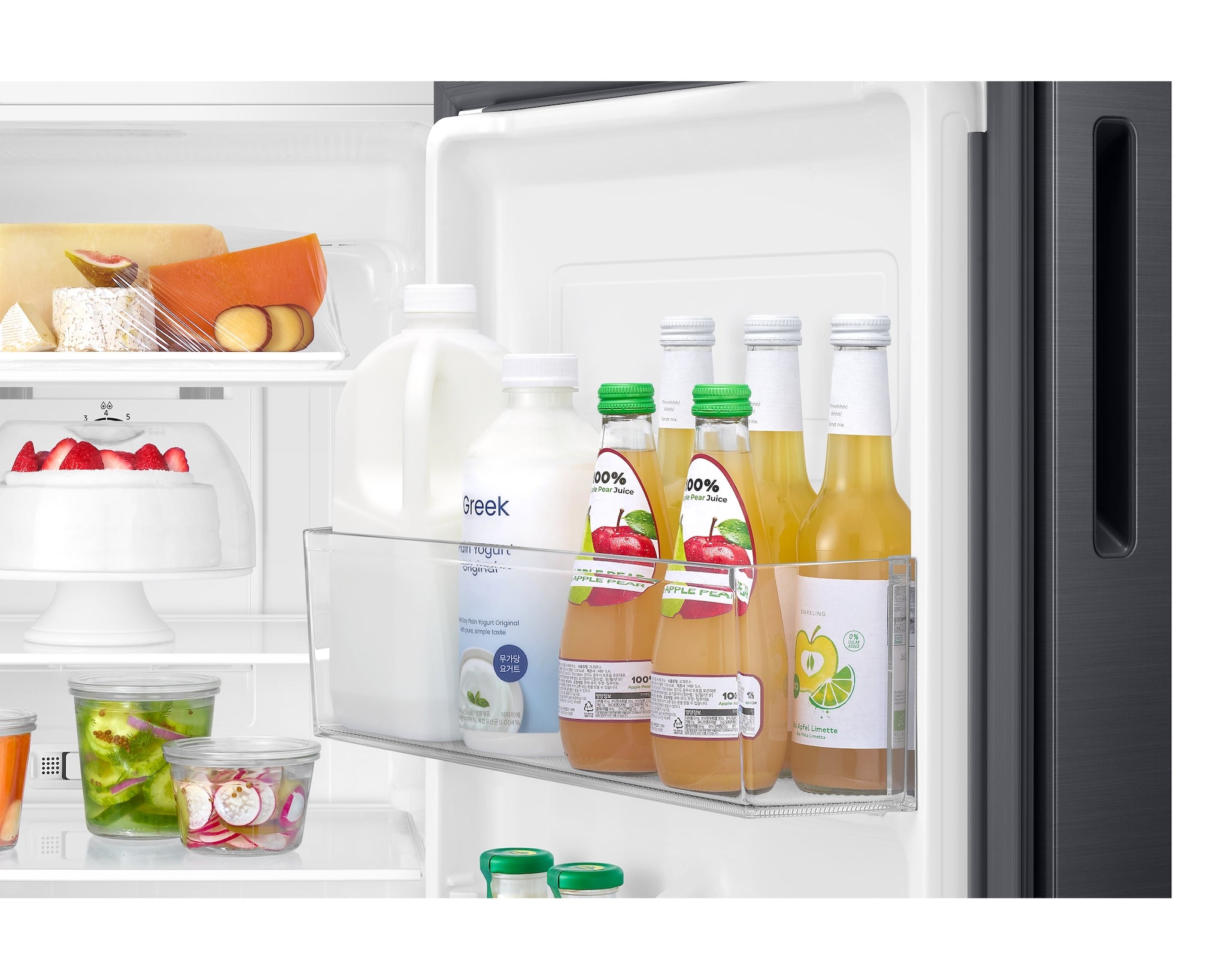 Samsung 236L 3-Star Double Door Refrigerator with Digital Inverter Compressor, All Around Cooling & Twist Ice Maker - Luxe Black (RT40H28W3KHL)