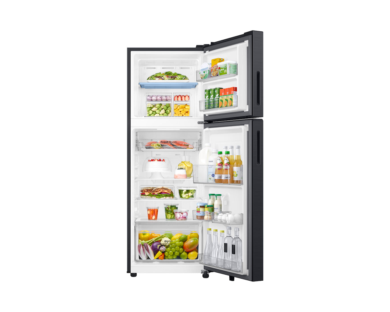 Samsung 236L 2-Star Double Door Refrigerator with Wi-Fi SmartThings, 2-in-1 Smart Conversion, Digital Inverter & Power Cool - Black Doi (RT80H28U2FHL)