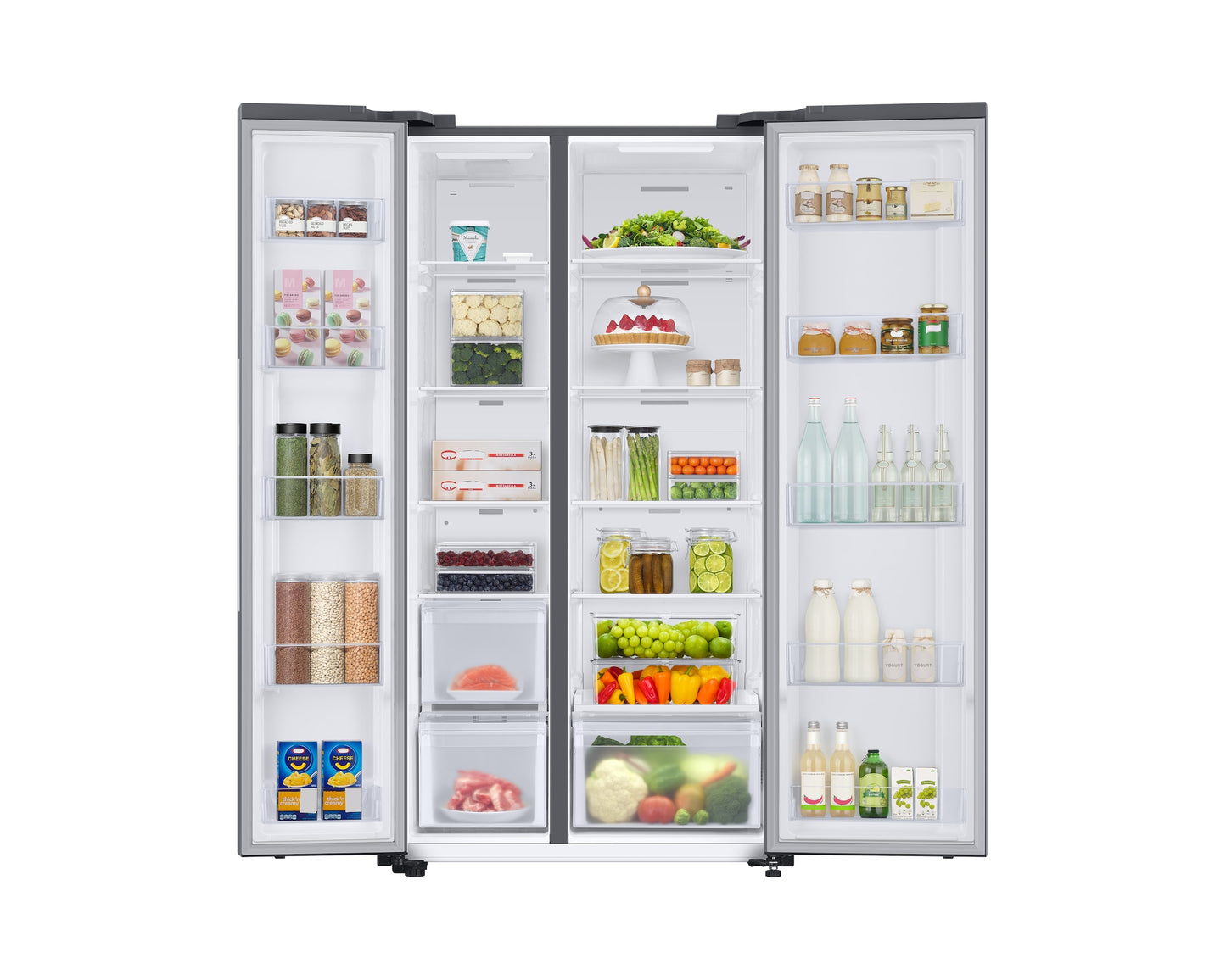 Samsung 653L 2-Star Digital Inverter Side-by-Side Refrigerator Refined Inox, Twin Cooling Plus)-(RS76CG80X0S9HL