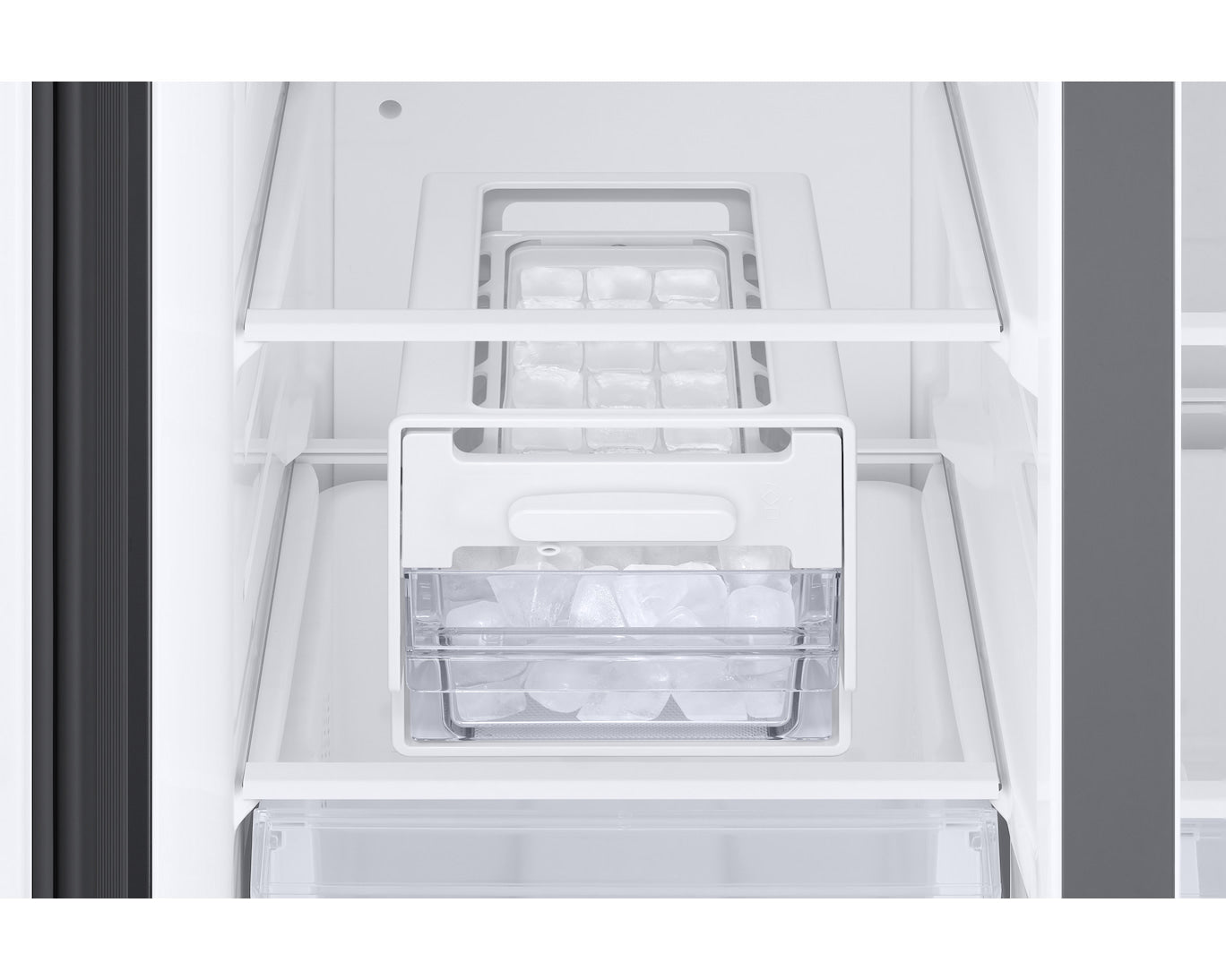 Samsung 653L 3 Star Digital Inverter Side-by-Side Refrigerator with Twin Cooling Plus, Power Cool/Freeze, SmartThings Wi-Fi, Manual Twist Icemaker, Black DOI,RS76CG8103B1