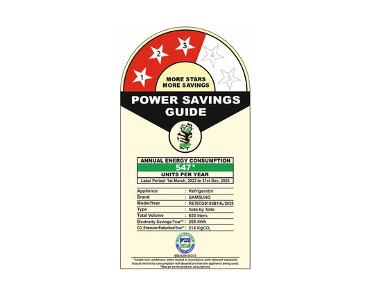 Samsung 653L 3 Star Digital Inverter Side-by-Side Refrigerator with Twin Cooling Plus, Power Cool/Freeze, SmartThings Wi-Fi, Manual Twist Icemaker, Black DOI,RS76CG8103B1