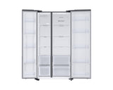 Samsung 653L, Twin Cooling Plus Side-by-Side Refrigerator with Digital Inverter Compressor, EZ Clean Steel(RS76CG8113SL)